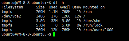 服务器运维Linux 命令:30个 VPS 主机常见问题及解决方法(新手站长必备) 6 df h command