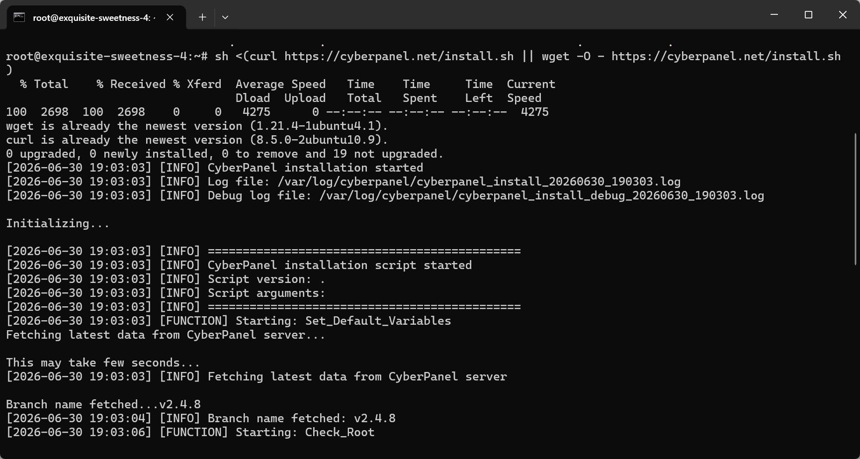 CyberPanel安装WordPress教程:零基础从面板安装到建站上线 3 cyberpanel install command on bandwagonhost